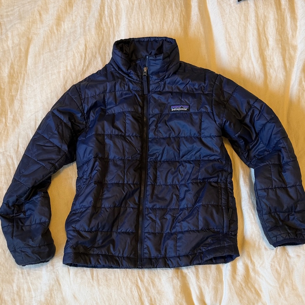 Patagonia Kids Navy Quilted Puffer Jacket